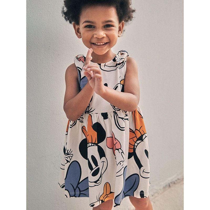 Cross-Border Kids' Skirt Summer Wear New Arrival Fashion Children round Neck Cute Little Girl Fashion Princess Dress Dress