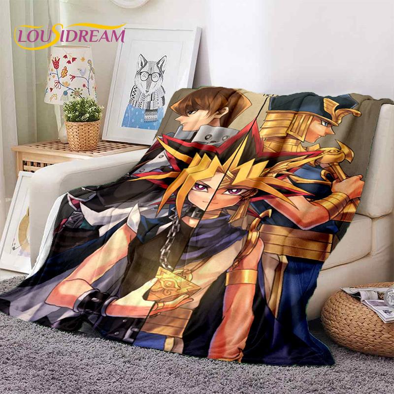 Yu-Gi-Oh Anime MONSTER CARD Cartoon Soft Blankets,Throw Blanket Comfortable Blanket for Picnic Beds Sofa Home Bedroom Kids Gifts