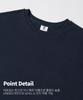 TOPBOY Double-Sided Oversized Crew Neck Short Sleeve T-Shirt Navy
