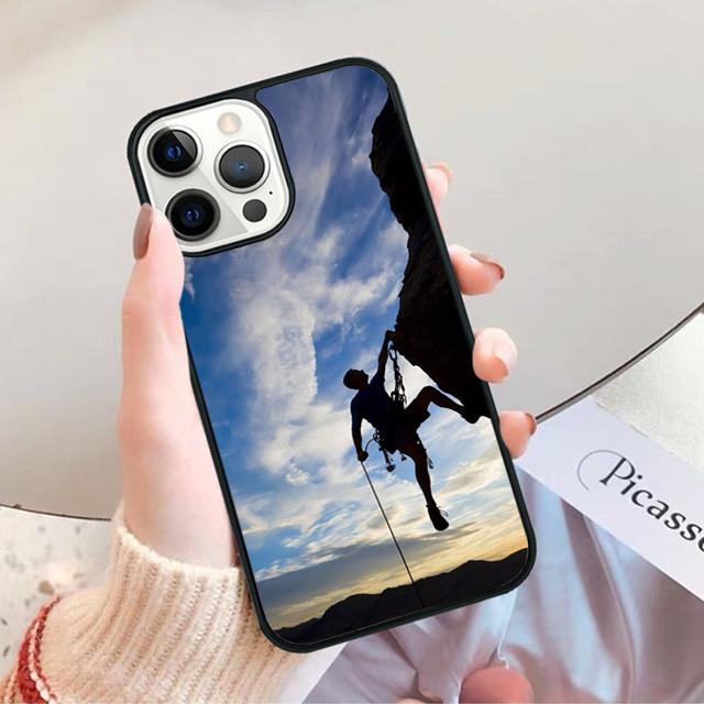 Mountain Climbing Phone Case for iPhone 17 Air 16 15 14 12 13 PLUS 11 PRO MAX Back Cover Fundas Shell