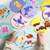 Children'S Early Education Puzzle Pair Touch Animal Pairing Puzzle Baby Concentration Logic Training Board Game Toy