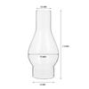 UKCOCO Oil Lamp Shade, Clear Glass Chimney Replacement for Kerosene Lamps, Windproof Lamp Cover, 17.5cm X 7.6cm, Indoor/Outdoor Use