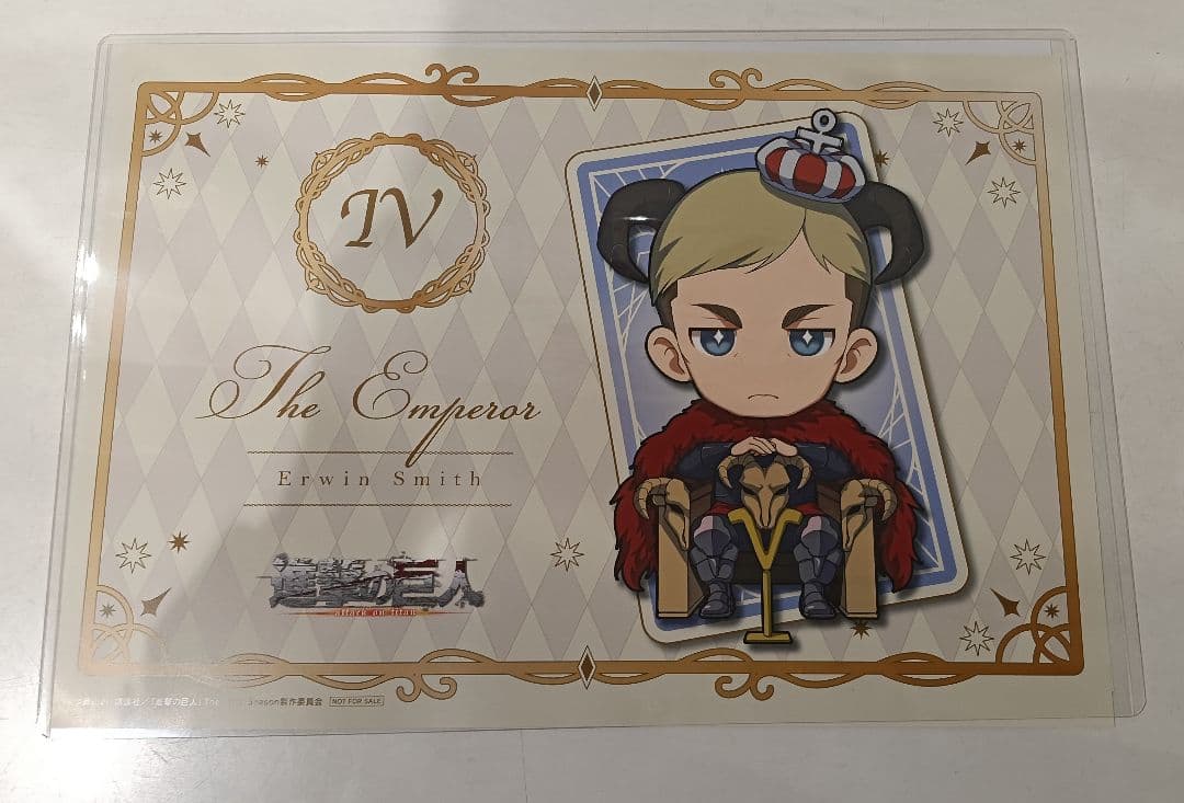 [USED] Attack on Titan Princess Cafe Tarot B4 Bonus Placemat Erwin
