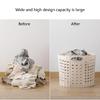 Faltbarer Aufbewahrungskorb Wäschekorb für Schmutzwäsche Tragbarer Spielzeug-Wäsche-Hohl-Organizer Multifunktionale Badezimmeraufbewahrung