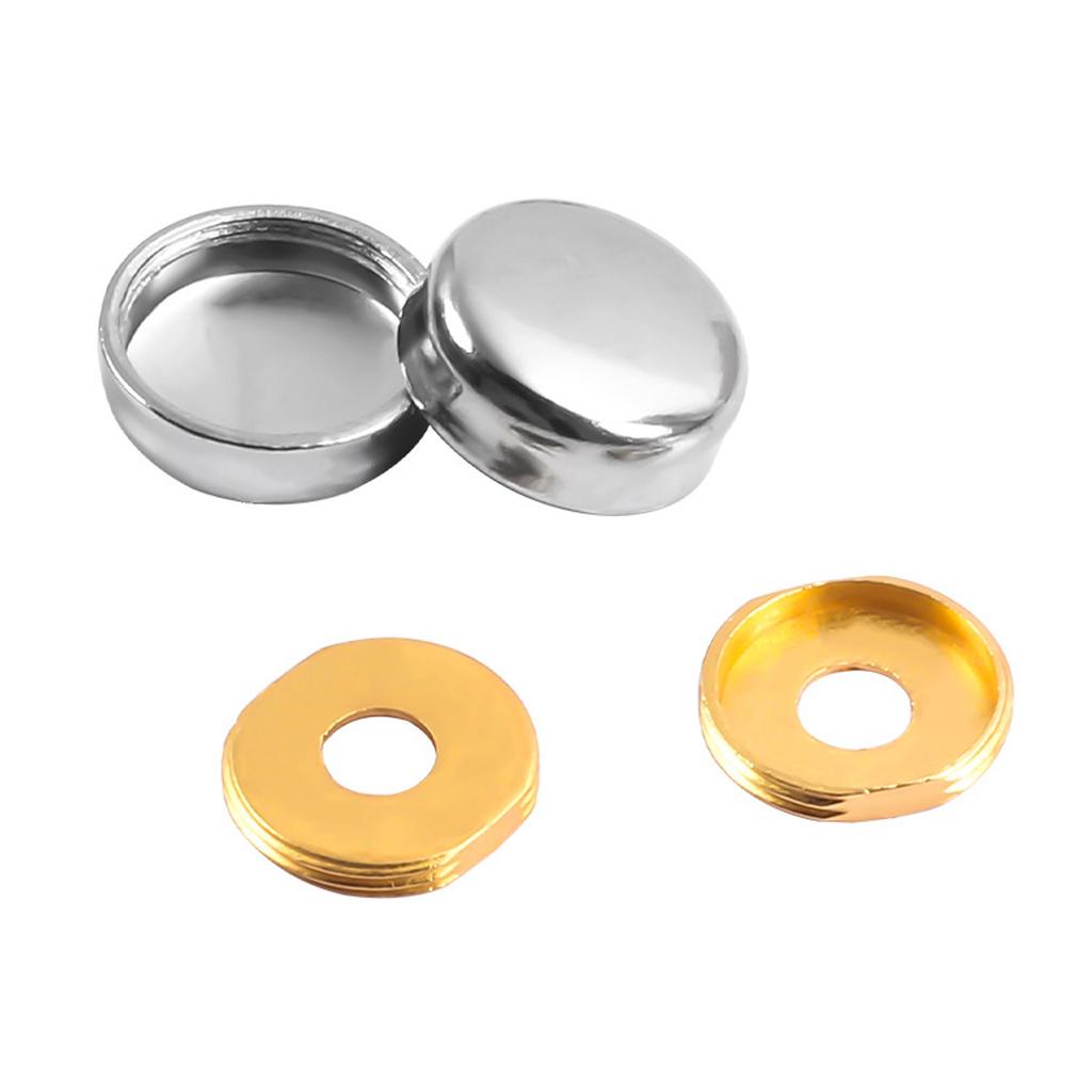20Pcs Decorative Glass Screws Hat Nails Portable Accessory for Furniture and Glass with Washers Elegant Finish