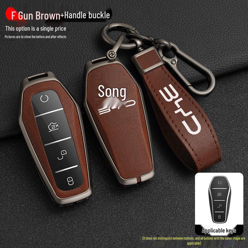 BYD Song Tang Max G5 Surui E5 Sirui G6 Qin Car Metal Key Case - Creative Shell Buckle for Old Models