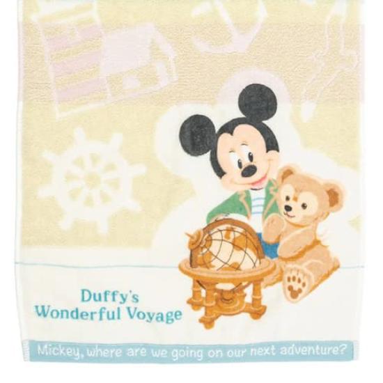 Mickey Duffy Face Towel Wonderful Voyage DisneySea Disney Merchandise Souvenir & "Duffy's 2022" [Tokyo Exclusive]