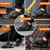 Air cushion Safety Shoes Men Rotating button Fashion Sports shoes Puncture-Proof Indestructible shoes Work Boots Steel toe shoes