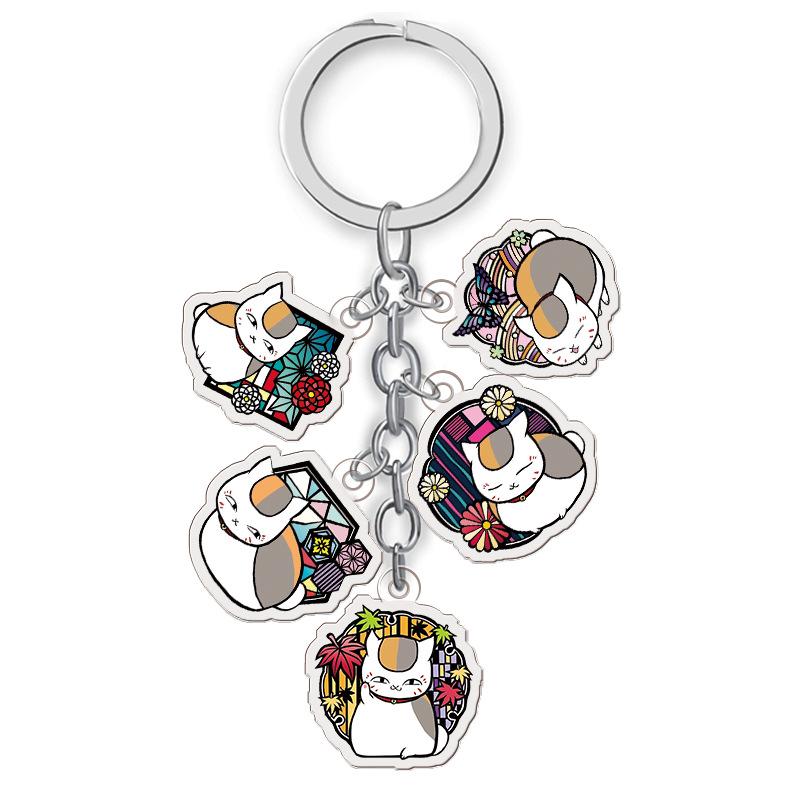 Natsume s Book of Friends Anime Acrylic Keychain Set (5 Figures) 27mm