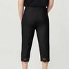 Women's Fashion Large Color Lace Splicing Bottom Pants With Elastic Waist Sports And Leisure Cropped Pants