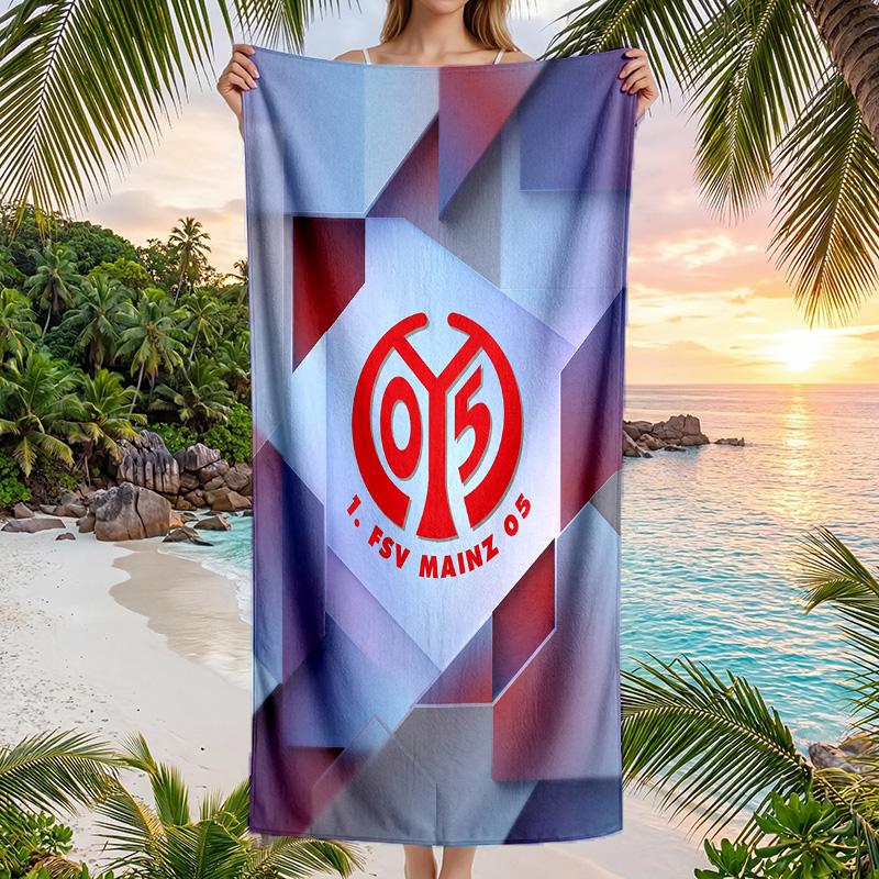 Mainz FC print Quick Dry Beach Towel Microfiber Absorbent Portable Travel Swimming Towel