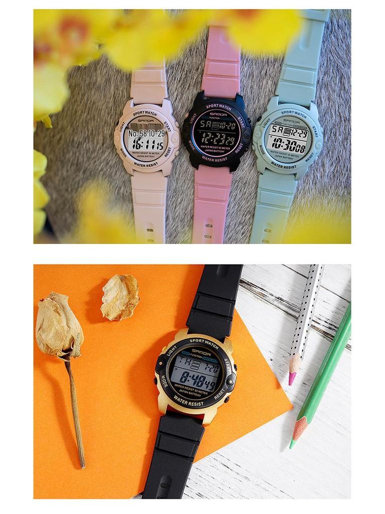 Sanda Unisex Multifunctional Electronic Sport Watch for Students