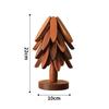 Wooden Trivet Heat Resistant Table Mat Creative Wood Coaster Pot Holder Bowl Pad Kitchen Dining Decor