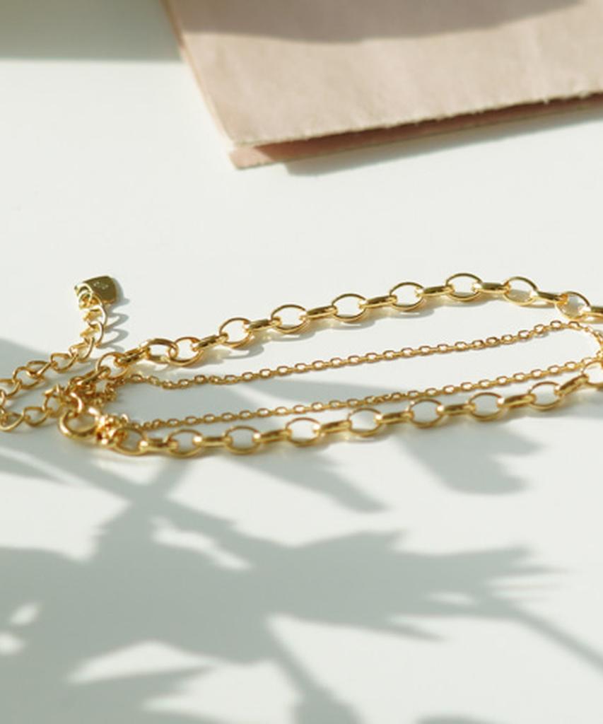 Alleun Silver 925 Donut Ethnic Layered Silver Bracelet