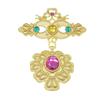 Fashion Court Vintage Antique Baroque Badge Brooch Suit Cardigan Accessories Corsage