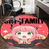 Spy Family Adventure Round Mat, Anti-slip Circle Carpet Chair Rug For livingroom,Bedroom, Doormat Home Decor Gift Christmas Gifts