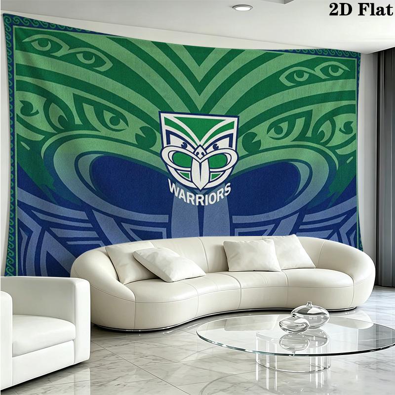 New Zealand Warriors Wall Tapestry Aesthetic Wall Hanging Printed Fabric Blanket Decorative Tapestries for Bedroom Living Room Home Decor