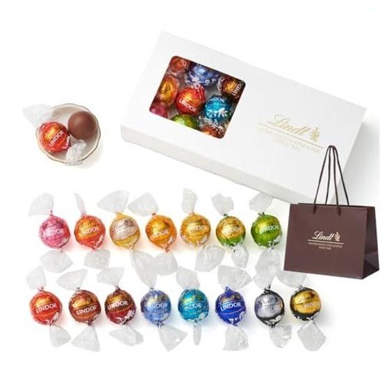 Lindt Chocolate Lindor Tasting Set Pick Mix Halloween Gift 16 pieces Shopping Bag S included