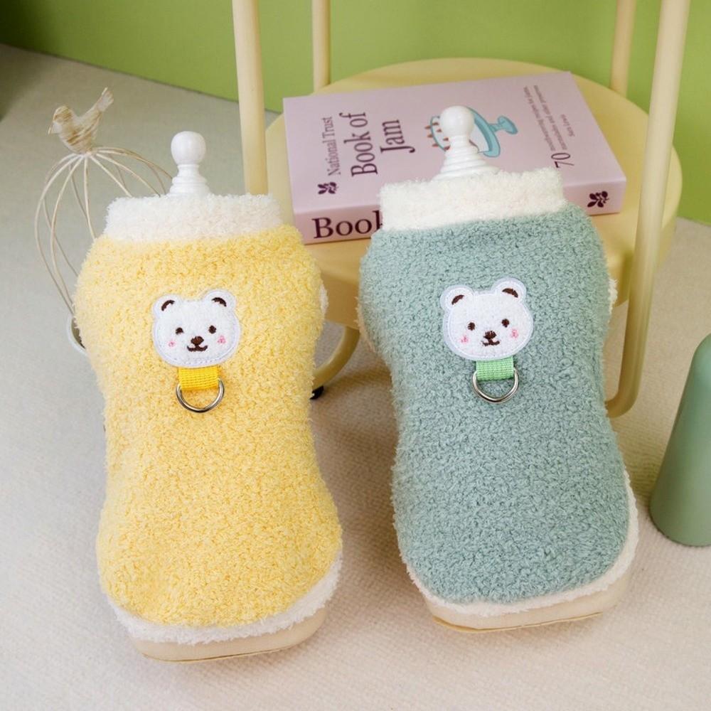 Winter Warm Cat Dog Clothes with D-ring Soft Dog Coat Chihuahua Yorkie Clothing Pet Supply Puppy Clothes For Small Medium Dogs