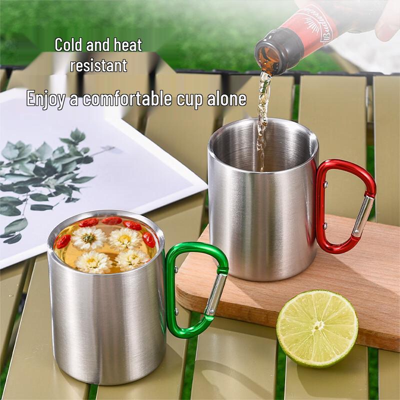 Shangqi Outdoor Portable Stainless Steel Sports Water Bottle with Handle
