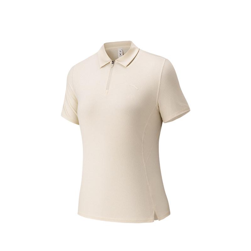 Anta Fashionable Soft Comfortable Simple Breathable Short Sleeve Polo Shirt Women tops 962627110-6 XS