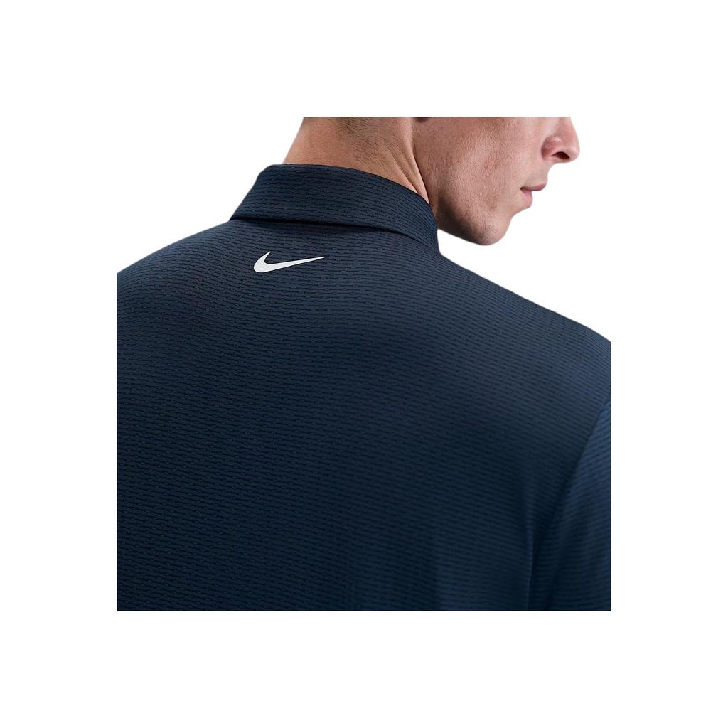 Nike Dri-Fit Tour Soft Skin-Friendly Fashion Simple Polo Golf Shirt Men Golf Shirt Navy-Blue FZ7530-410