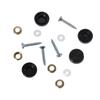 20Pcs Stainless Steel Screw Covers Caps Matte Black Mirror Screws Fasteners  Glass Signboards