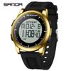 Sanda Luminous Men's Multifunctional Waterproof Digital Watch with Stopwatch and Alarm Clock  