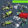 Children's Alloy Construction Vehicle Set: Excavator, Snowplow, Crane, Mixer Truck Simulation Toys