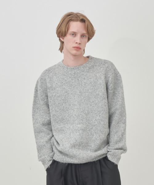 Graph Platform Wool Heather Knit Grey Gray
