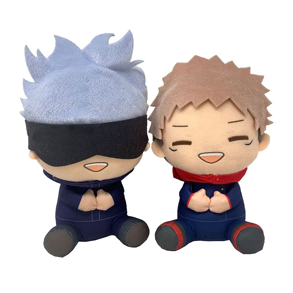 Jujutsu Kaisen Huge Plush Toys Itadori Yuji and Gojo Set of 2 Satoru,