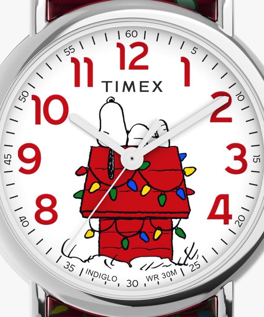Taimaegseu X Peanuts Weekender Holiday Christmas Watch 38Mm