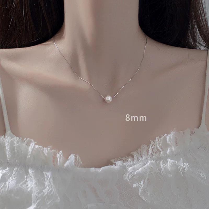 Zhongying Jewelry Elegant Imitation Pearl Pendant Necklace for Women - Versatile Clavicle Chain