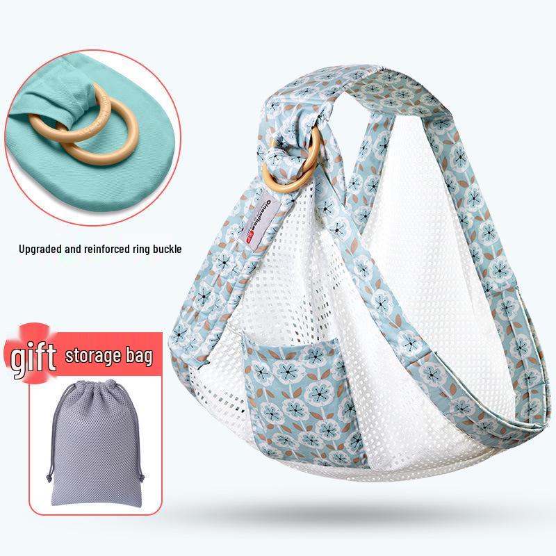 Newborn Nursing Baby Sling Scarf: Breathable, Multifunctional, All-Season, Horizontal Hold