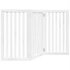Vidaxl Foldable Pet Safety Gate, 3 Panels, White, 150Cm