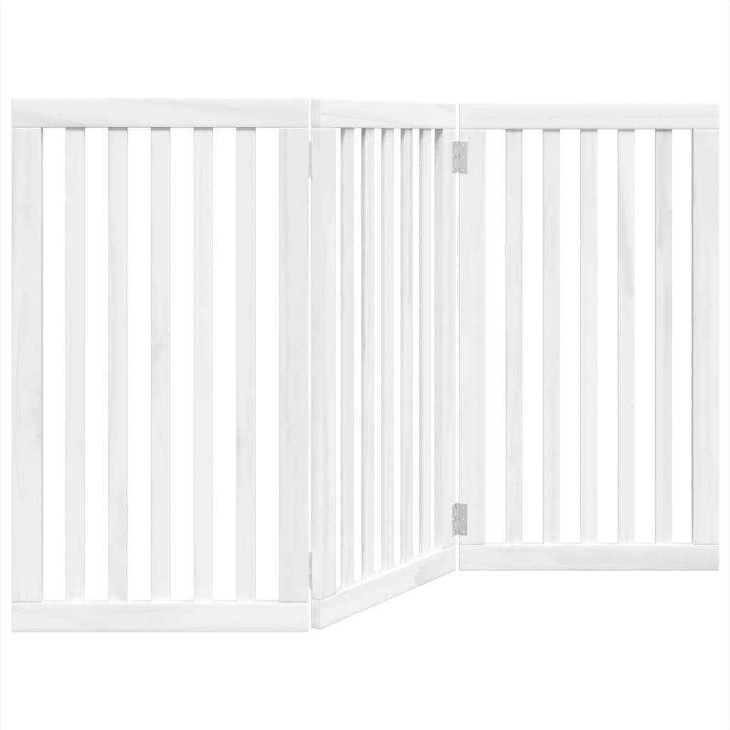 Vidaxl Foldable Pet Safety Gate, 3 Panels, White, 150Cm