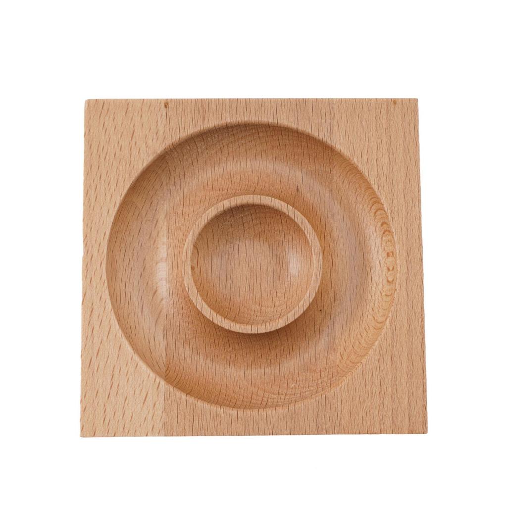 Vassoio Espositore per Gioielli con Perline in Legno di Pino Naturale - Supporto Trasparente per Braccialetti e Oggetti di Scena per Fotografia