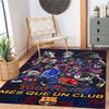 Fc Barcelona Customizable Name Area Rug Design for Bedrooms Hallway Foyer Living Rooms Anti-slip Rug Anime Office Decor