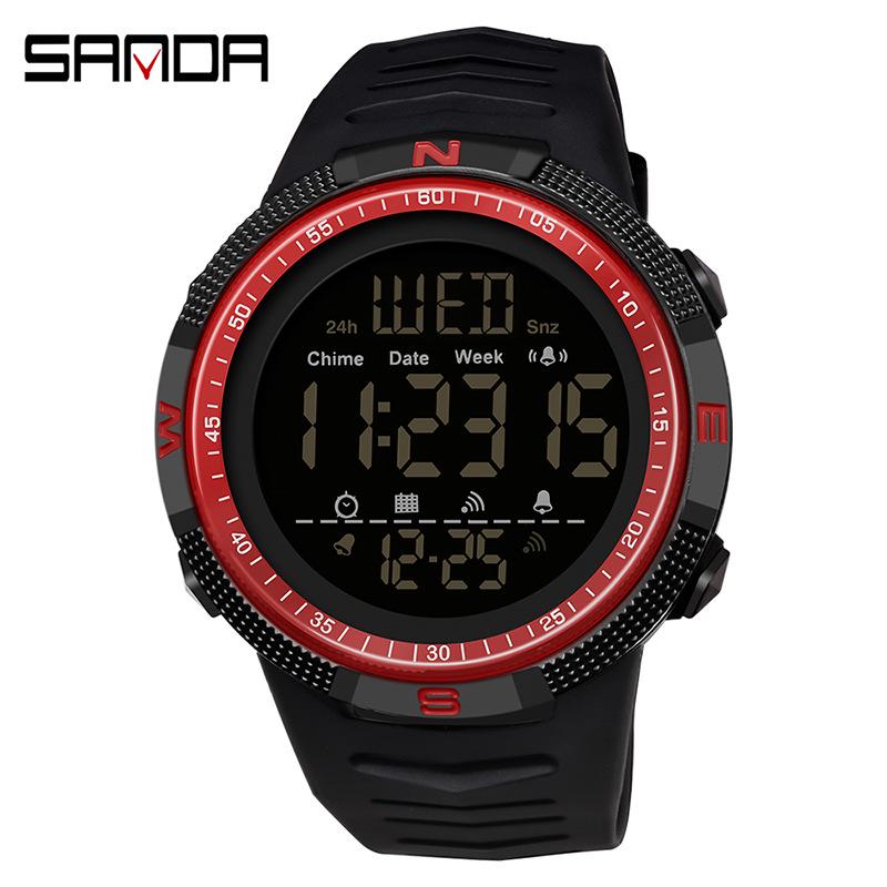 Sanda Luminous Waterproof Sport Wristwatch - Fashionable, Simple, Versatile, and Perfect for Students.