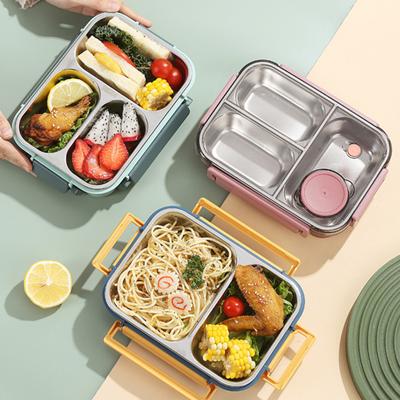 850ml Lunchbox Edelstahl Bento Box für Erwachsene Auslaufsicher Stapelbar