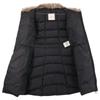 MONCLER [Domestic regular] HIRONDELLE hoodie down with fox fur collar coat 0 blackUsed