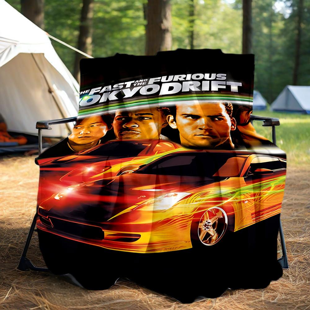 Fast Furious Tokyo Drift Flannel Blanket Super Soft Warm Cozy Blanket for Sofa Bed Office Travel All‑Season Home Decor Gift