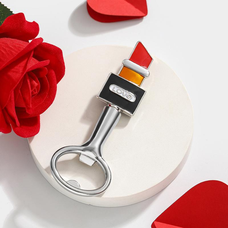 Lustiger Flaschenöffner Lippenstiftform Limoflaschenöffner Weinöffner Dekorativer Flaschenöffner Valentinstags Souvenir Für Bier Limo