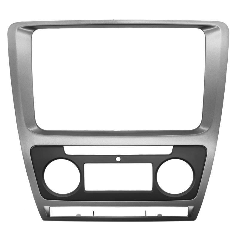 2 Din Radio Fascia for Skoda Octavia Audio Stereo Panel Mounting Tallation Dash Kit Trim Frame Adapter 2010~2013