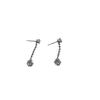 Silver needle zircon fringed earrings women's new earrings temperament ears