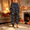 Men's Casual Pajama Pants with Pockets - Halloween Print
