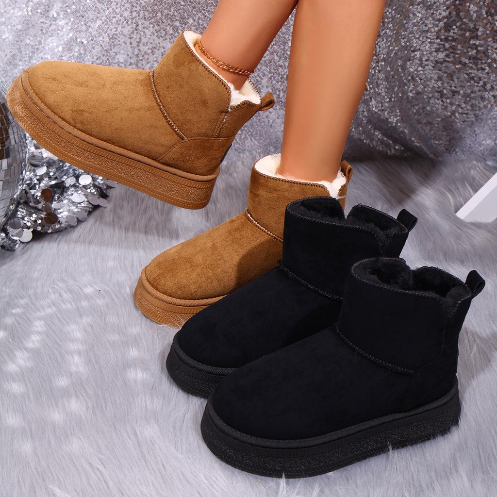 Women Snow Boots Platform Chunky High Anti-slip Shoes Women Spring Autumn On Promotion New Ankle Boots Zapatos De Mujer