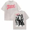 Michael Jackson King of Pop MJ Vintage Washed T-Shirt Herren Damen High Street Gothic Klassisches T-Shirt Sommer Oberteile Hip Hop T-Shirt