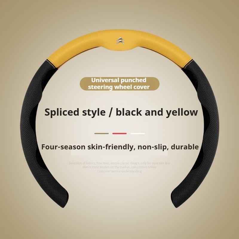 For Citroen C1 C2 C3 C4 C5 C6 VTS Xsara C-Crosser Berlingo Jumpy Anti slip breathable Car Steering Wheel Cover Auto Accessories ale256