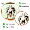 Static Adsorption Sticker Funny Chicken Window Cling, Upside Down Rooster Glass Sticker, Wall Decor Waterproof Non-adhesive Decal for Living